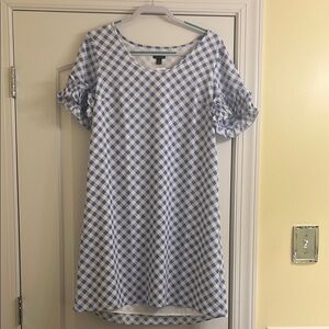 Ann Taylor Blue Gingham Dress